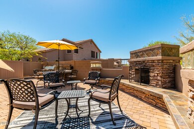 Backyard Fireplace