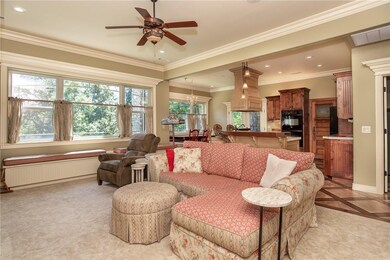 Living area off of kitchen