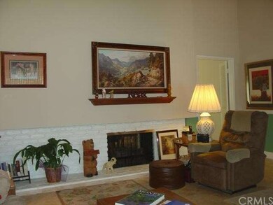 Living Room has Dual Sided Fireplace