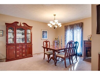 The formal dining room can accommodate your china 