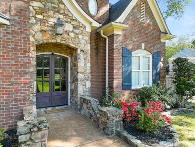 Entrance to property featuring french doors