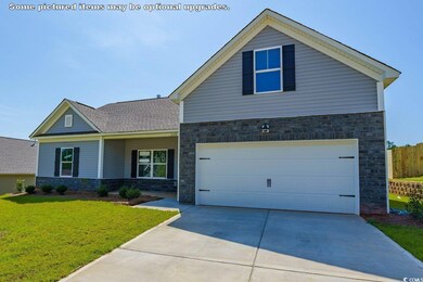 View of front of property with a front yard