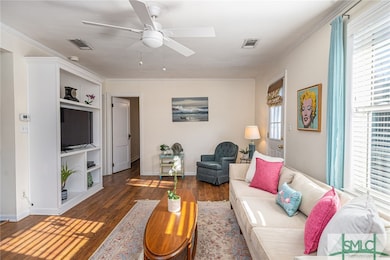 Upstairs 2BR/2BA Unit - Living Room with Fireplace