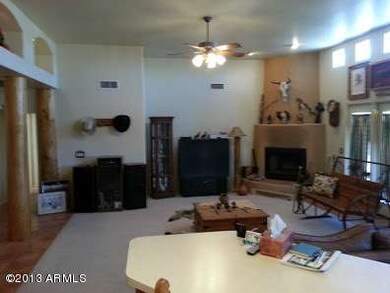 Honey Bee fireplace in cozy family room