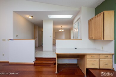 Looking into dining room