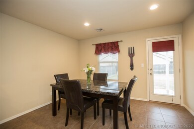 Tile floors in Kitchen & Dining.