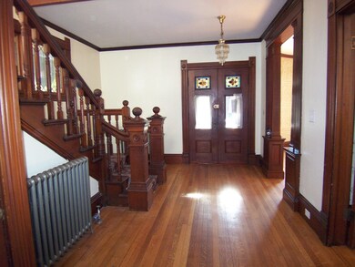 Front entry with lovely original work
