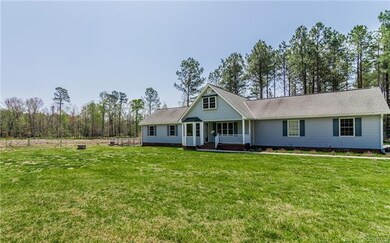Front left side yard of home