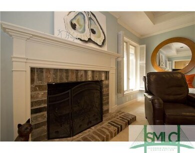 Living Room. Savannah Grey Brick Fireplace for coo