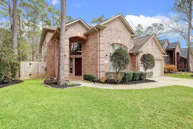 The home is situated on a corner lot with manicured woods next to and behind the home - giving it privacy from the neighbors as well as the feel of extra yard space.