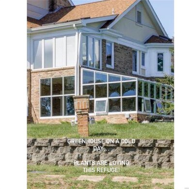 There is even an attached greenhouse for year round gardening!