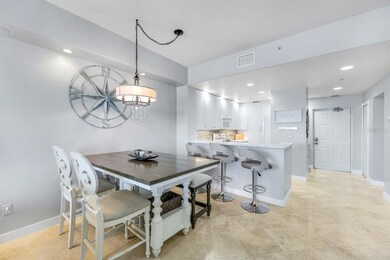 Elegant formal dining room and kitchen
