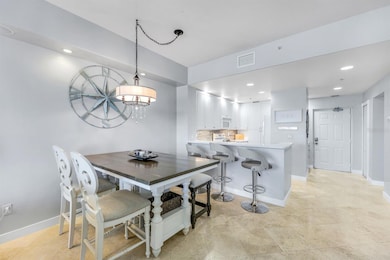 Elegant formal dining room and kitchen