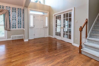 Two story entry opens to great room and dining roo