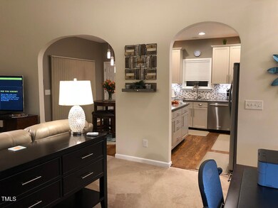 double archway to kitchen