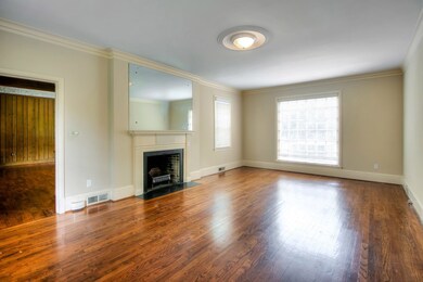 Living room with fireplace