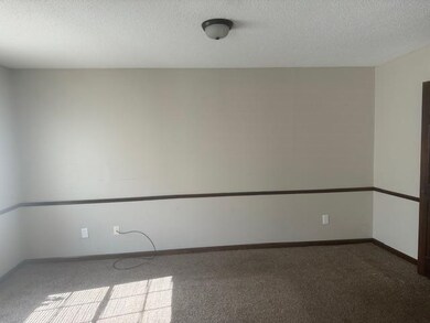 Spare room with a textured ceiling and carpet floors