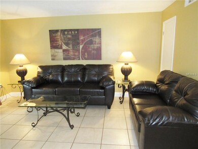 Living area with pull out sofa.
