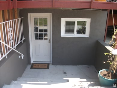 extra wide basement entrance
