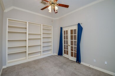 Additional view of the gorgeous study showcasing t