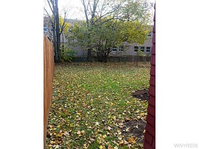 Backyard. Great backyard behind garage. ...209 ft 