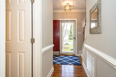 looking to the front door in foyer