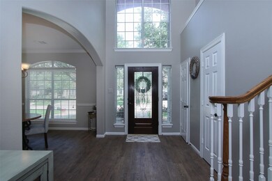 Beautiful entry!   Wood look tile floors throughout main floor