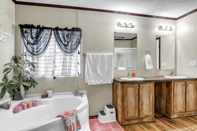 Primary restroom with Soaker Tub and double vanity