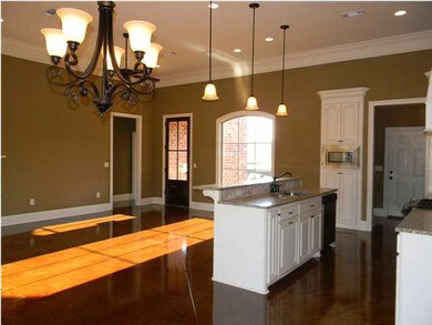 View of kitchen from dining area