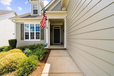 A warm and welcoming front door.