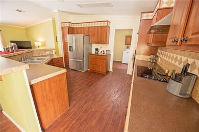 View of Kitchen from Dining Area.