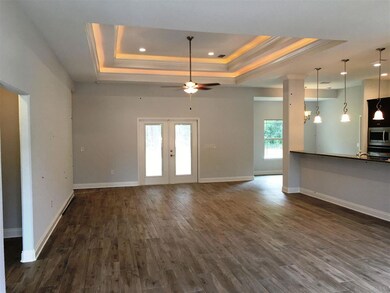 A view from foyer to living is seen here.