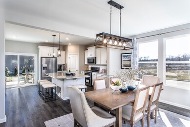 Designated dining space between your kitchen & great room.