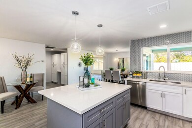 Open Concept Kitchen Dining Living
