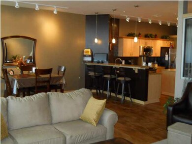 Kitchen, dining room, living room open concept