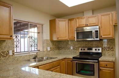 Kitchen with granite counters