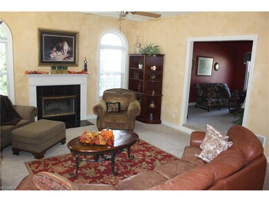 Family room opens to Living room. Gas fireplace.