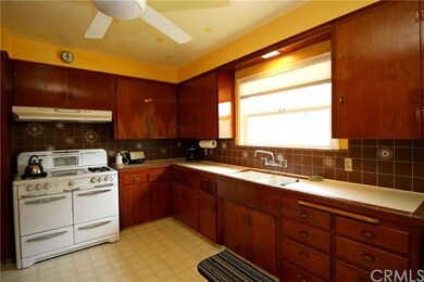 Retro kitchen with original 1950s back splash tile