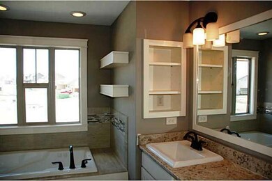 Master Bath/Spa. Lush and spacious! Inlaid tile su