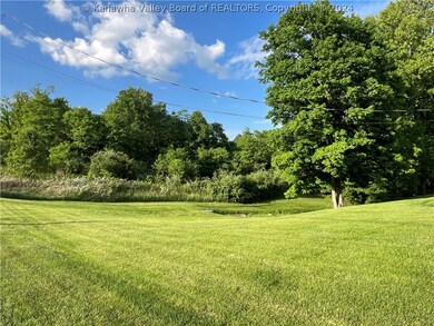 back yard with second lot