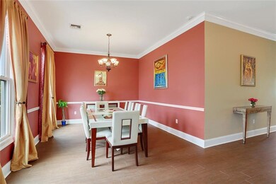 Beautiful large dining room with great natural lig