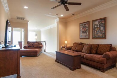Upstairs recreation room and den 