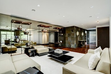 Living Room (22 x 10) features stained concrete fl