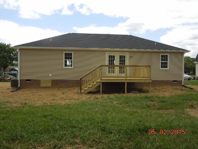 Rear view of house