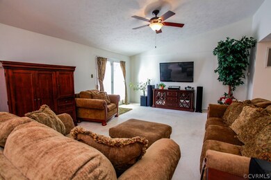 Freshly painted living room