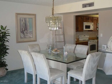 Dining room & partial of kitchen