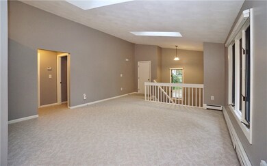 South facing living room. Skylights and Passive so