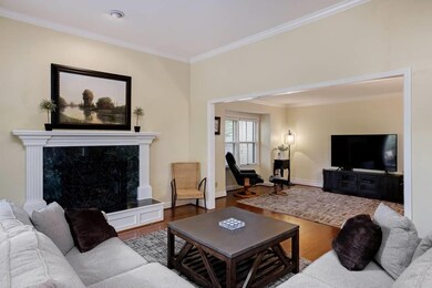 Spacious living room that opens to the den or TV r