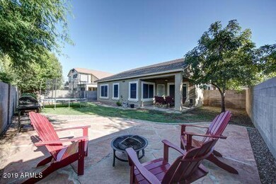 Backyard Red Chairs