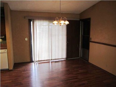 Dining area that opens to the back patio